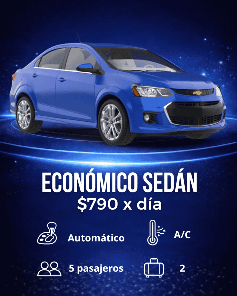 Rentar auto económico sedan Yucatan