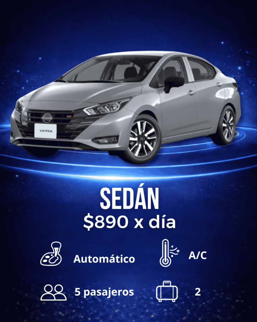 Rentar auto sedan Yucatan